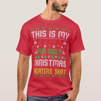T-shirt C'est mon trop chaud pour un pull de Noël moche