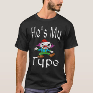 T-shirt C'est mon type Halloween Famille Groupe Clown eff