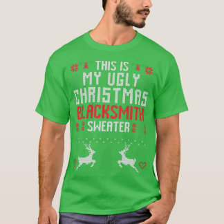 T-shirt C'Est Mon Vilain Chandelier De Noel T