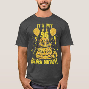 T-shirt C'est My 96th Golden Birthday Funny 96th Birthday 