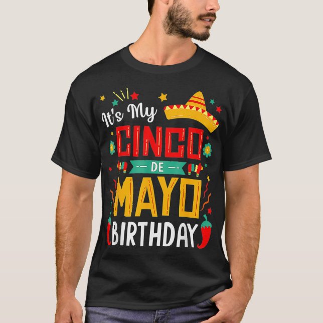 T-shirt C'est My Cinco De Mayo Anniversaire Funny Party1  (Devant)
