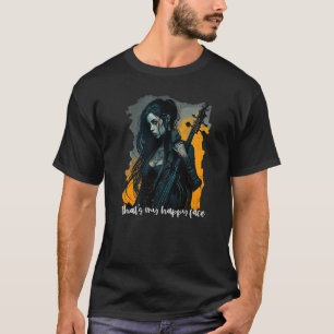 T-shirt C'est My Happy Wednesday Face Goth Style