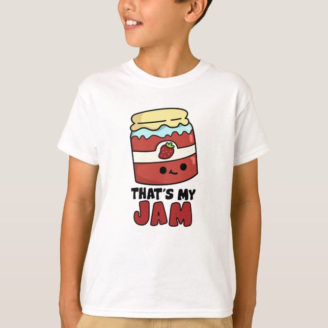 T-shirt C'est My Jam Funny Jar of Jam Pun (Devant)