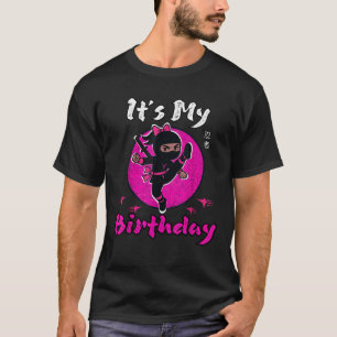 T-shirt C'est Ninja d'anniversaire pour fille drôle Ninja