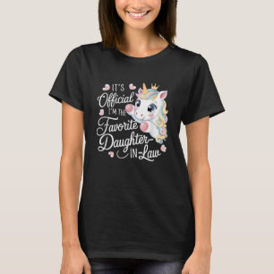 T-shirt C'est officiel Je suis la belle-fille préférée