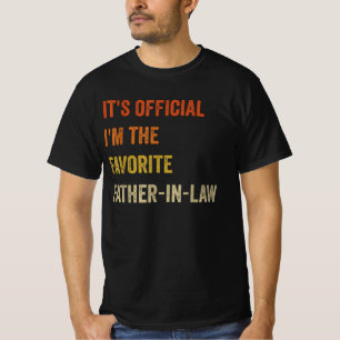 T-shirt C'est officiel Je suis le beau-père préféré