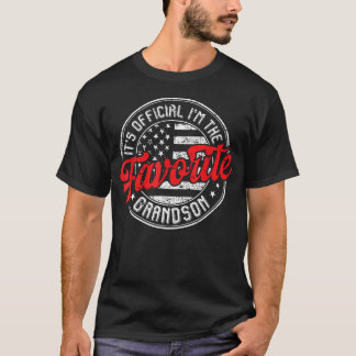 T-shirt C'est officiel, JE SUIS le petit-fils préféré Vint