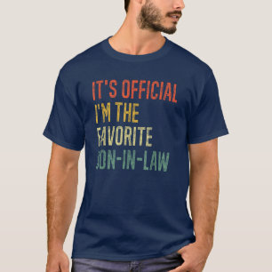 T-shirt C'est officiel, je suis le Rétro Favorite du gendr