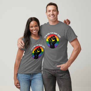 T-shirt C'est Ok De Dire Gay Trans Gay Droits et Égalité B