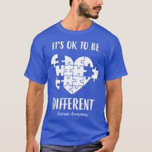 T-shirt C'Est Ok D'Être Différent Sensibilisation sur l'au