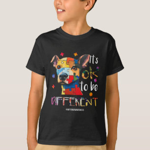 T-shirt C'est Ok Pour Être Différent - Chien de Sensibilis