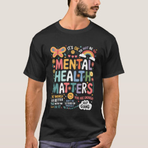 T-shirt C'est Ok Pour Ne Pas Être Ok Motivation Pensée Pos