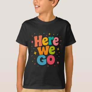 T-shirt C'est Parti Lettres Bulles Rétro