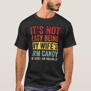 T-shirt C'est pas facile d'être le trophée de ma femme mai