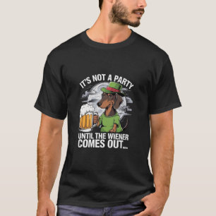 T-shirt C'est Pas Une Fête Tant Que Dachshund Bière Irland