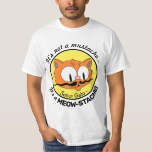 T-shirt C'est pas une moustache...C'est une MIAOU-STACHE !