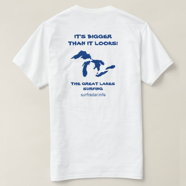 T-shirt C'est plus grand qu'il n'y paraît ! Surf dans les  (Design dos)