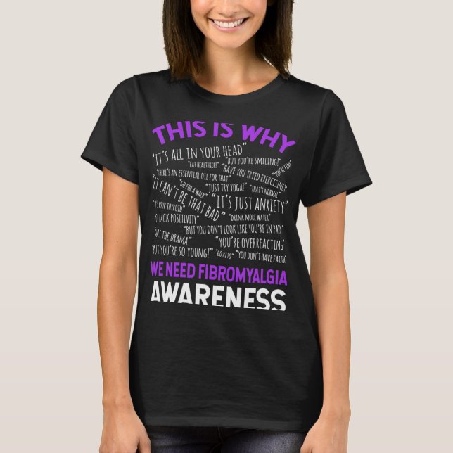 T-shirt C'est pourquoi nous avons besoin de sensibilisatio (Devant)