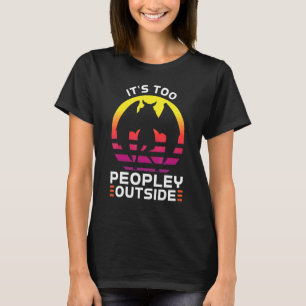 T-shirt c'est trop peuple dehors Cryptozoologie Mothman
