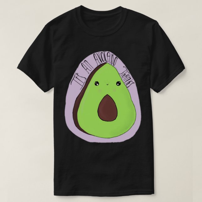 T-shirt C'est un avocat merci sticker art (Design devant)