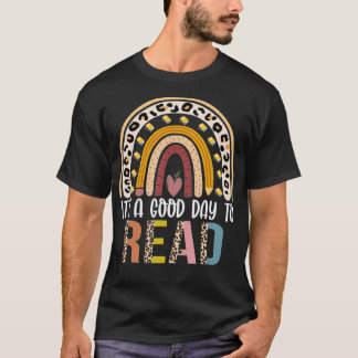 T-shirt C'est un bon jour pour lire un livre, un ver de li