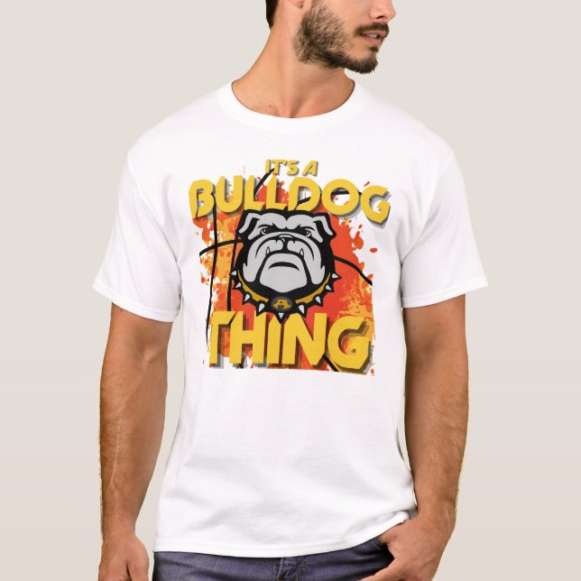 T-shirt C'est un Bulldog Thing Basketball Tee (Devant)