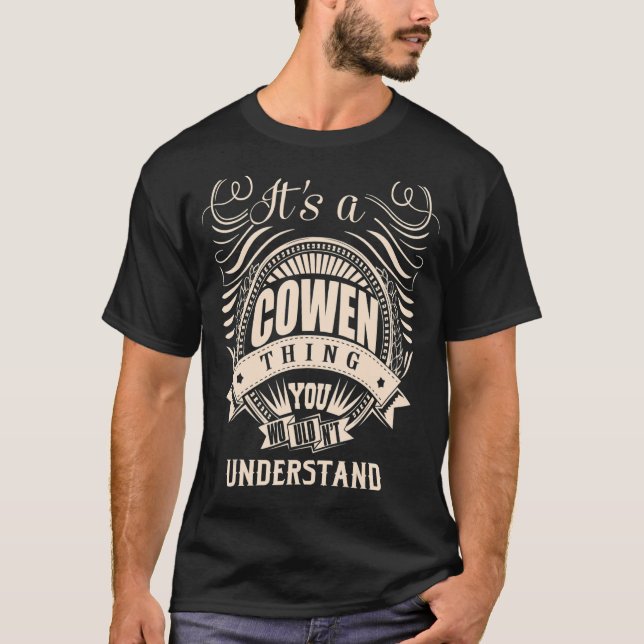 T-shirt C'est un cadeau à COWEN Thing (Devant)