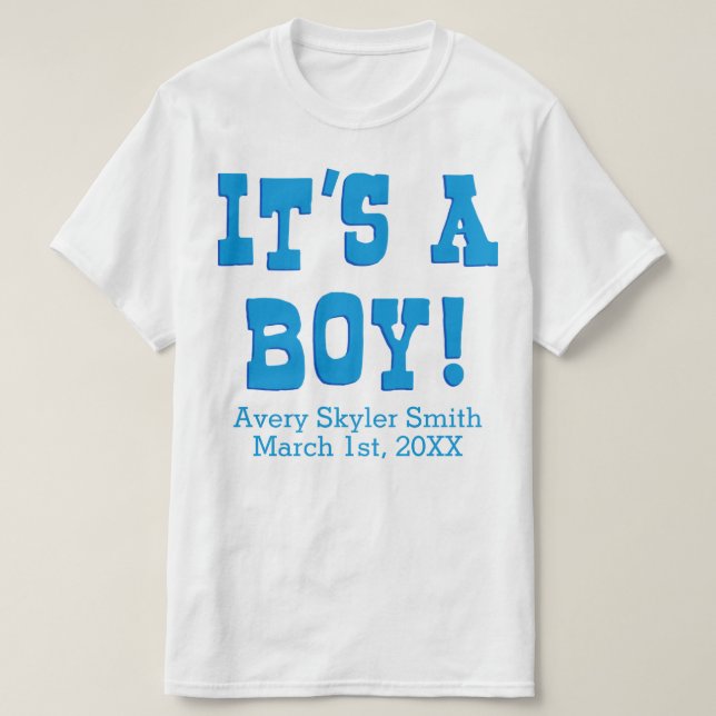 T-shirt C'est un garçon (Design devant)