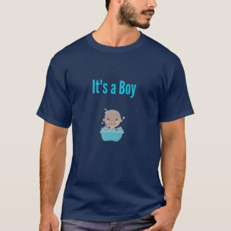 T-shirt C'est un garçon - Bain à bulles