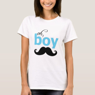 T-shirt C'est un garçon Mustache Baby shower Maternité T C