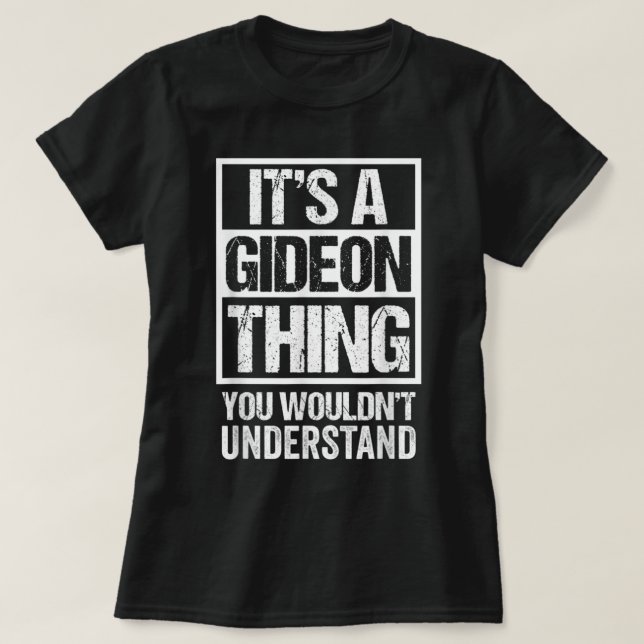 T-shirt C'est un Gideon que vous ne comprendriez pas en pr (Design devant)