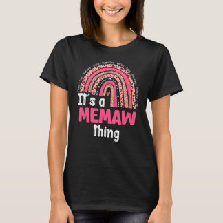 T-shirt C'est un Memaw Things Loving Caring Rainbow Met