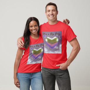 T-shirt C'est un petit bébé texte et l'image de coeur d'am