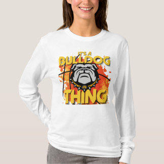 T-shirt C'est un truc de Bulldog qui a une longue tétine