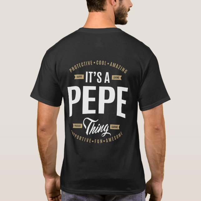 T-shirt C'est un truc de Pepe (Dos)