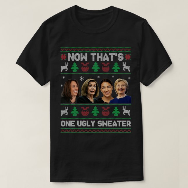 T-shirt C'est un vilain pull Harris Pelosi AOC Hill (Design devant)