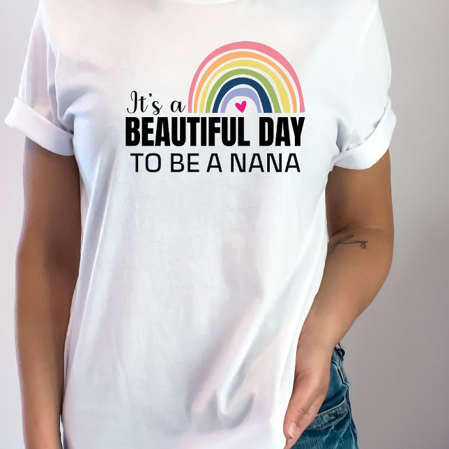 T-shirt C'est une belle journée Nana Grossesse Annouement (Créateur téléchargé)