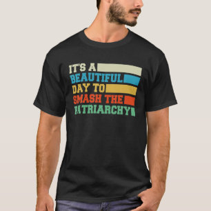 T-shirt C'est une belle journée pour masquer la femme patr