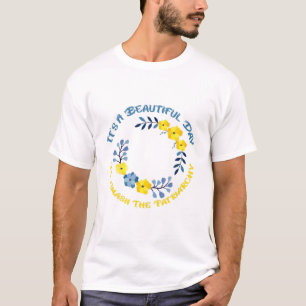 T-shirt C'est une belle journée pour masquer la femme patr