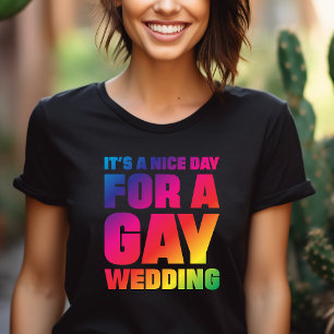 T-shirt C'est une belle journée pour une fierté de mariage