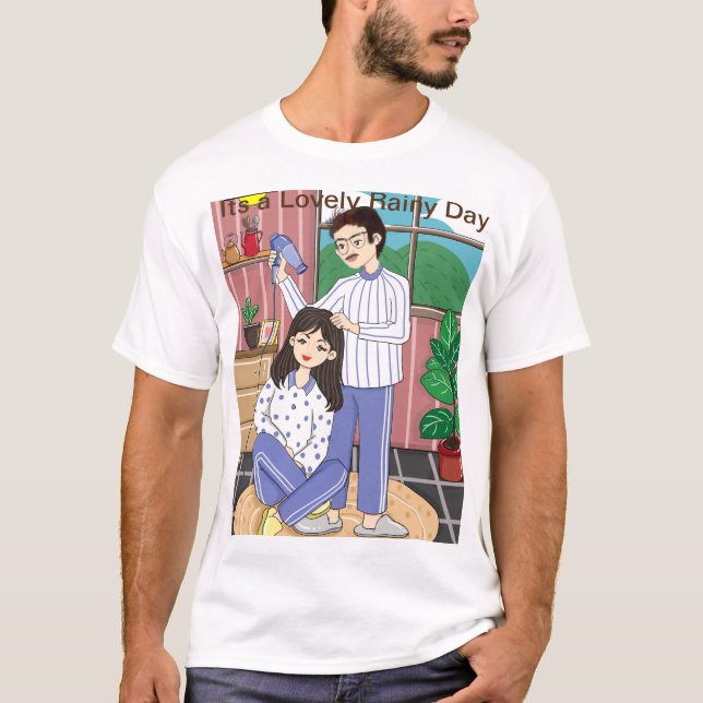 T-shirt C'est une belle pluie (Devant)