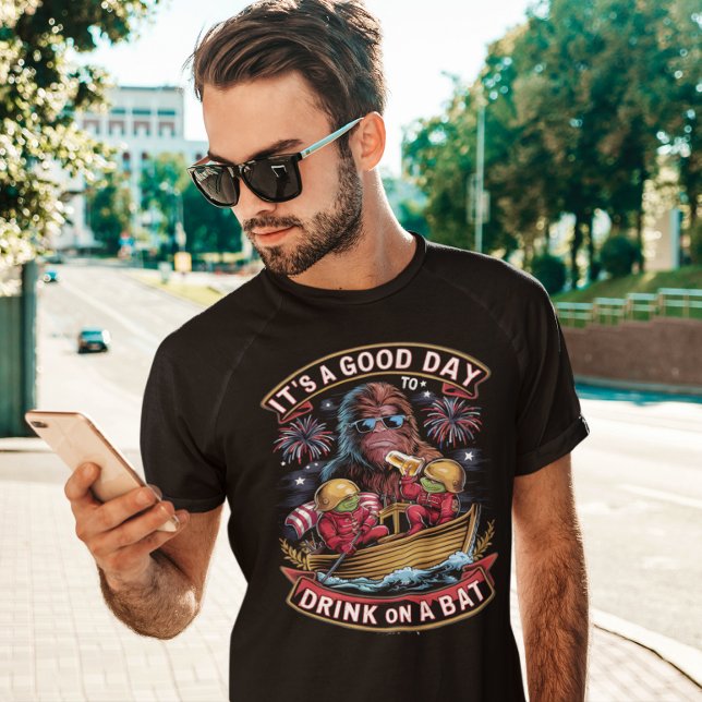 T-SHIRT "C'EST UNE BONNE JOURNÉE DE BOIRE SUR UN BATEAU (Créateur téléchargé)