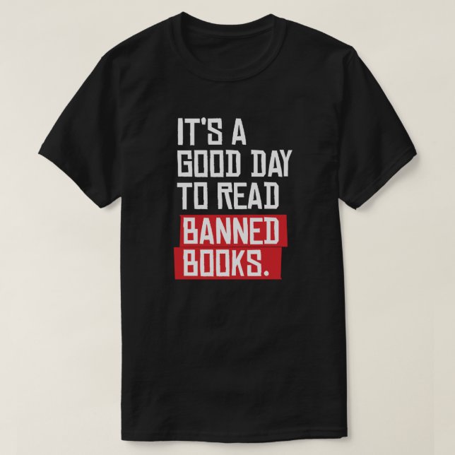 T-shirt C'est une bonne journée pour lire des livres inter (Design devant)
