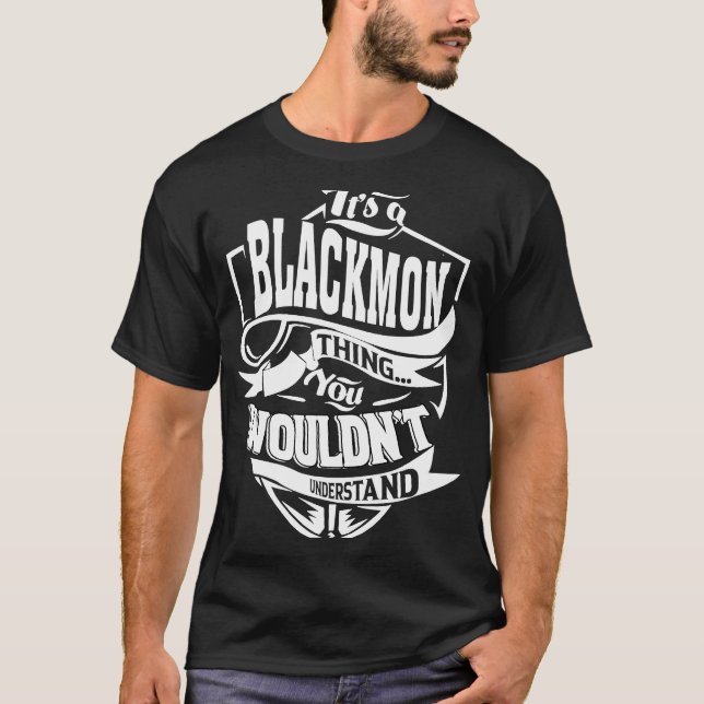 T-shirt C'est une chose BLACKMON (Devant)
