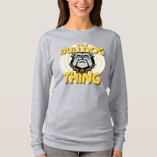 T-shirt C'est une chose Bulldog à manches longues