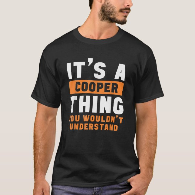 T-shirt C'est une chose cooper que vous ne comprendriez pa (Devant)
