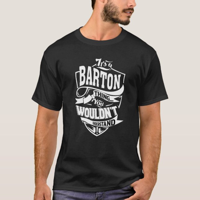 T-shirt C'est une chose de Barton (Devant)