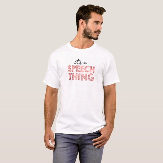 T-shirt C'est une chose de la parole (Devant entier)