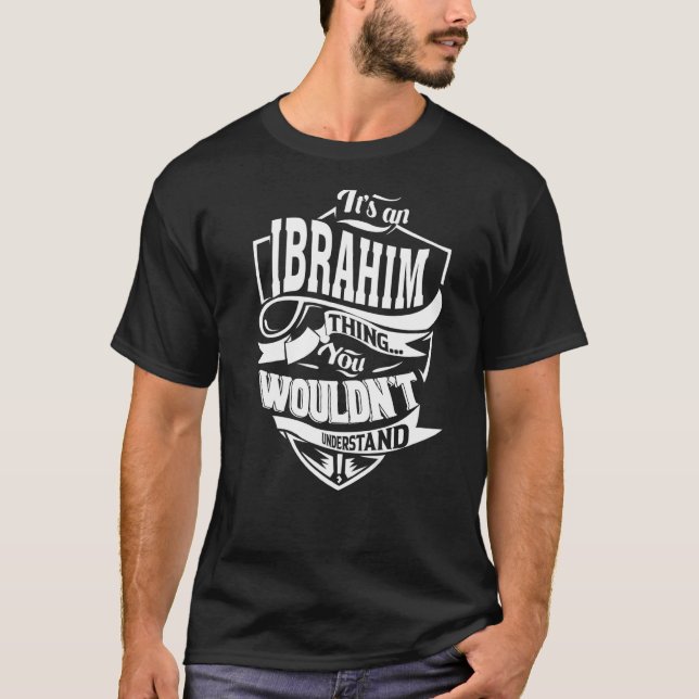 T-shirt C'est une chose IBRAHIM (Devant)