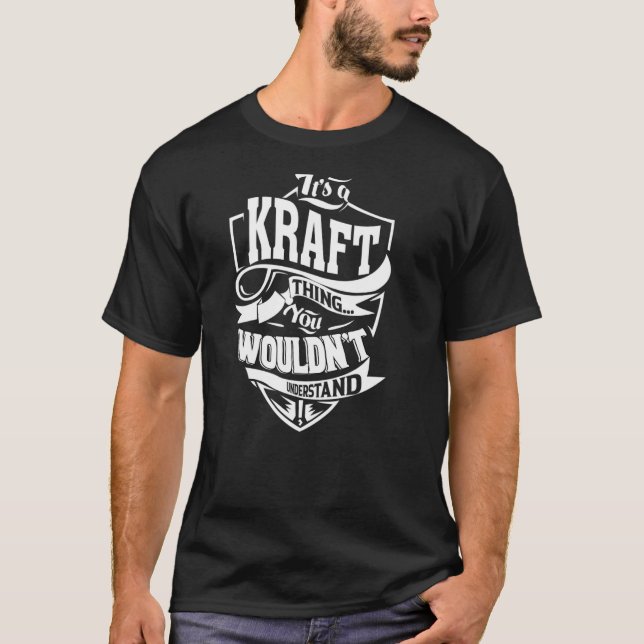 T-shirt C'est une chose KRAFT (Devant)